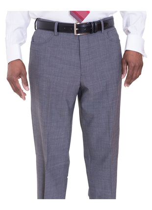 Ideal TWO PIECE SUITS Ideal Slim FIt Heather Gray Two Button Half Lined Stretch Wool Suit