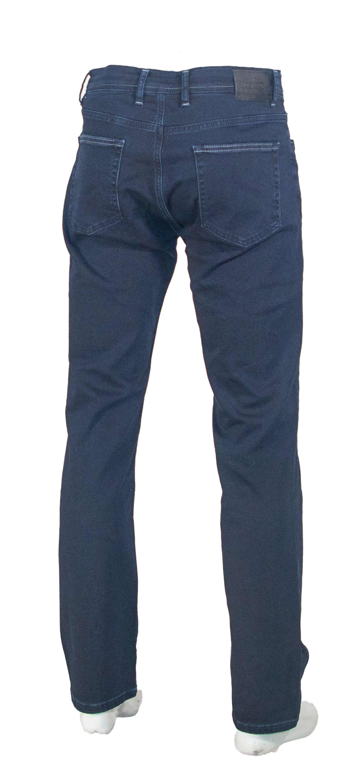 Montreux Mens Slim Fit Navy Blue 5 Pocket Stretch Jeans