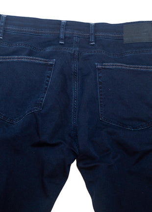 Montreux Mens Slim Fit Navy Blue 5 Pocket Stretch Jeans