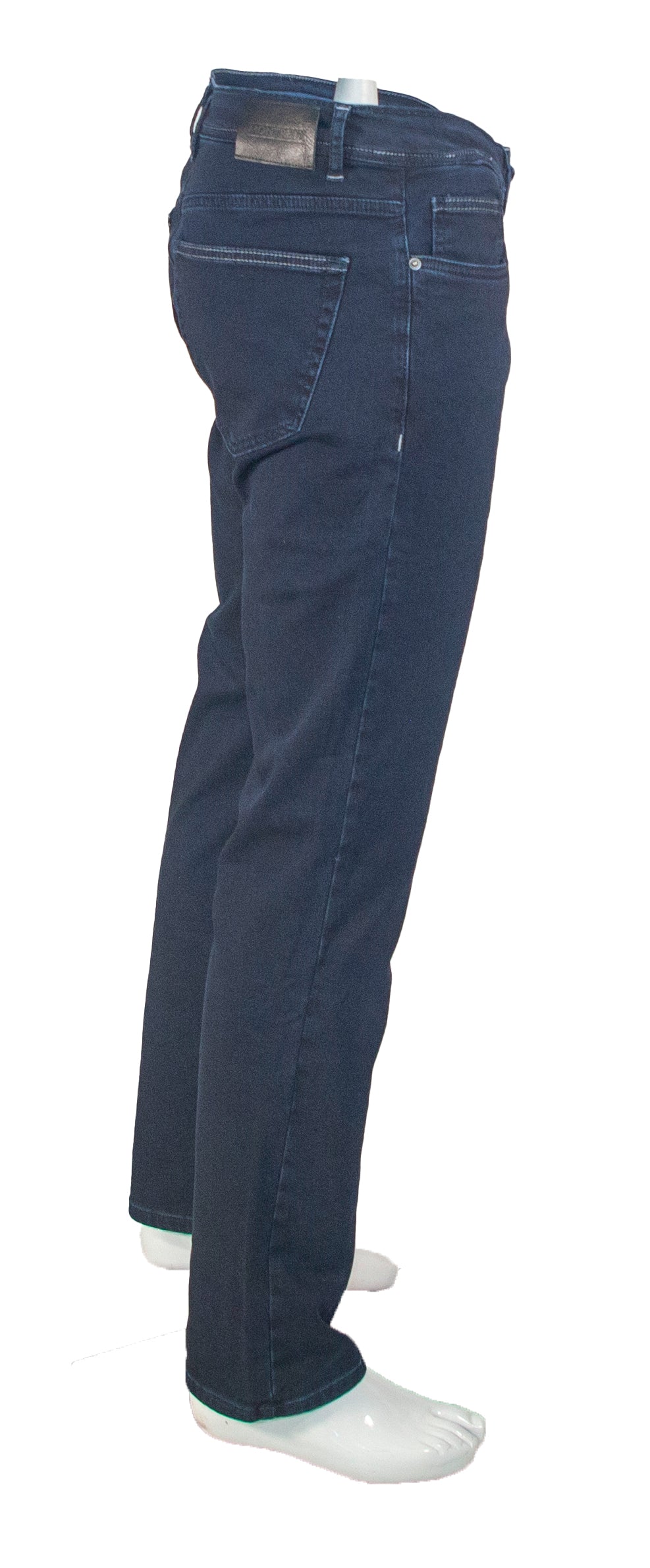 Montreux Mens Slim Fit Navy Blue 5 Pocket Stretch Jeans