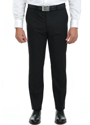 John Varvatos SUITS John Varvatos Mens Slim Fit Black Tonal Striped Two Button Wool Blend Suit