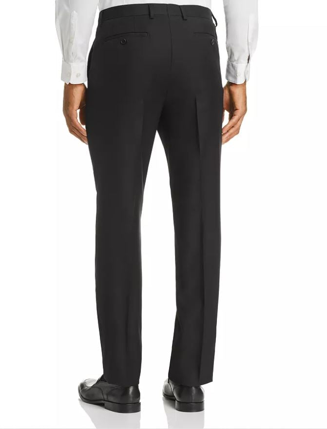 Men&#39;s John Varvatos Black 100% Wool Travis Model Slim Fit Dress Pants