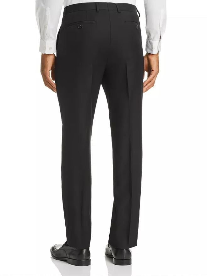 Men's John Varvatos Black 100% Wool Classic Fit Dress Pants – The Suit