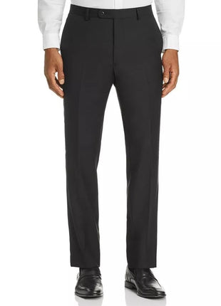Men's John Varvatos Black 100% Wool Classic Fit Dress Pants