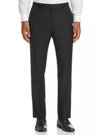 Thumbnail for Men's John Varvatos Black 100% Wool Classic Fit Dress Pants