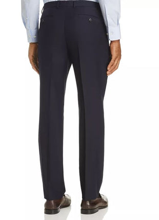 John Varvatos Navy Blue 100% Wool Classic Fit Dress Pants
