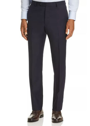 John Varvatos Navy Blue 100% Wool Classic Fit Dress Pants