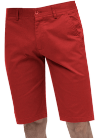Thumbnail for Kent Park PANTS Kent & Park Mens Solid Red Classic Fit Flat Front Shorts