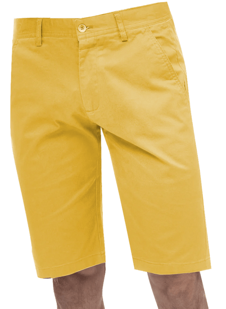 Kent & Park Mens Solid Yellow Classic Fit Flat Front Shorts – The