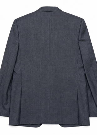 Pal Zileri Mens Gray Micro Check Notch Lapel Classic Fit 2-button Wool Suit - 42L