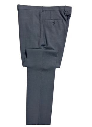 Paul Smith Mens Solid Gray Half Canvassed Notch Lapel Slim Fit 2-Button Wool Mohair Suit  - 42S