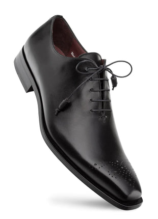Mezlan Mens Black Lace-up Oxford Leather Dress Shoes