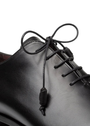 Mezlan Mens Black Lace-up Oxford Leather Dress Shoes