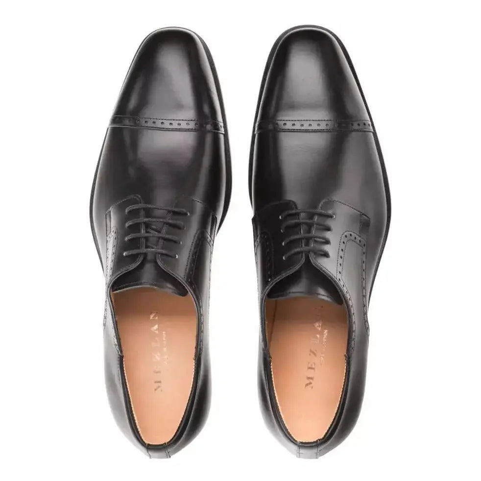 Calfskin-cap-toe-oxford, Mens Size 9, CALF/LEATHER, Black, by Mezlan Calfskin-cap-toe-oxford, Mens Size 9, CALF/LEATHER, Black, by Mezlan