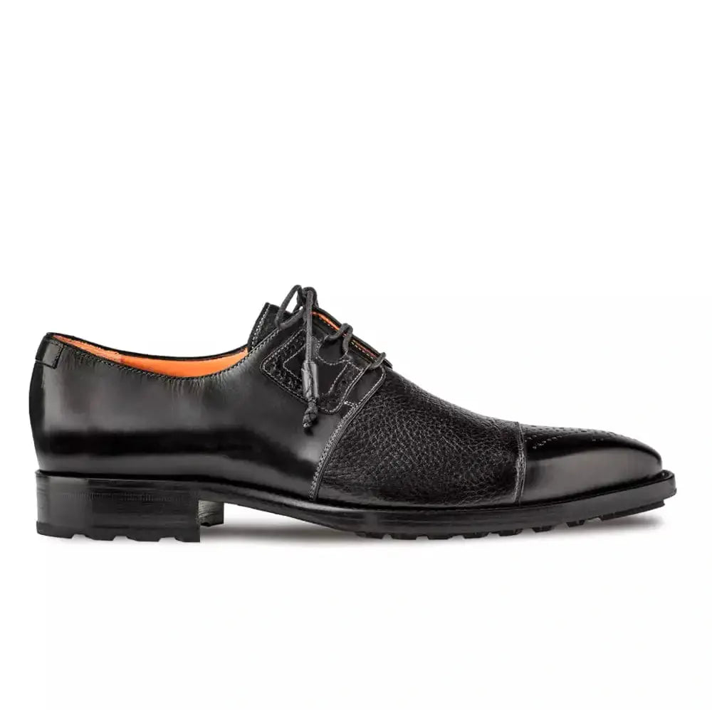 Mezlan black sale and white shoes