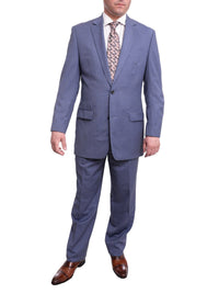 Thumbnail for Michael Kors TWO PIECE SUITS Michael Kors Modern Fit Blue Textured Two Button Wool Suit