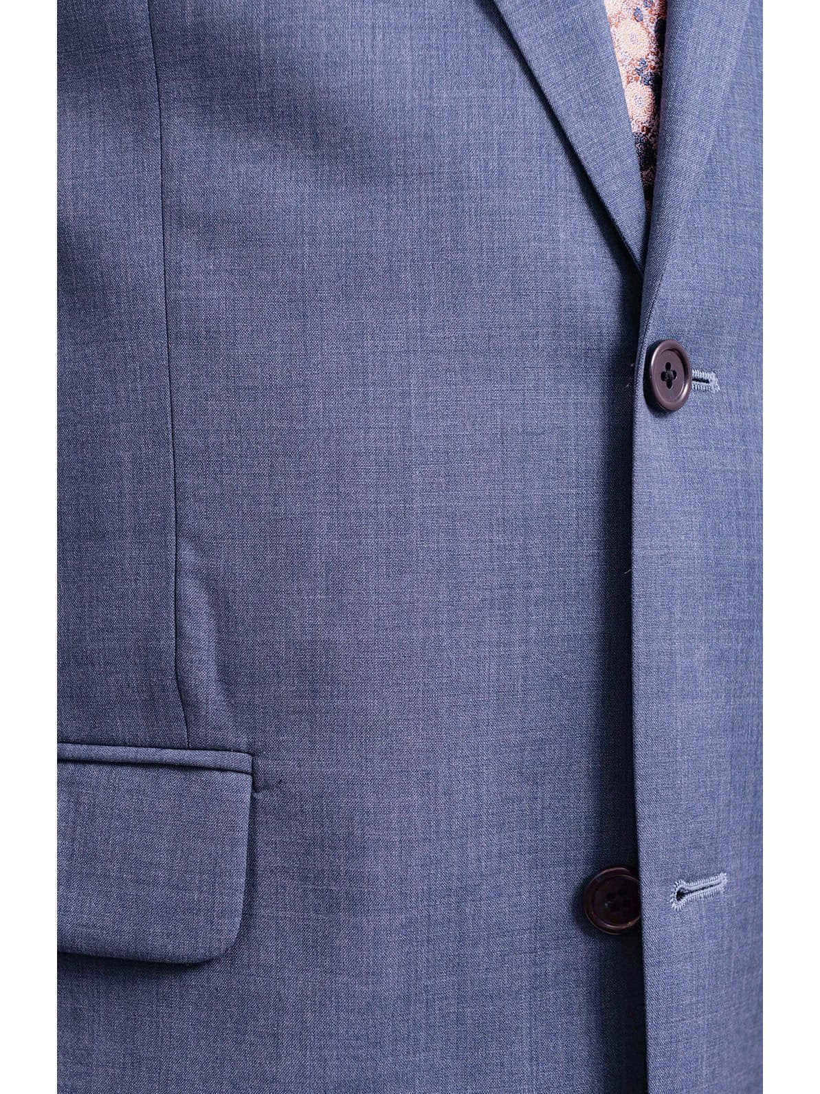 Michael Kors TWO PIECE SUITS Michael Kors Modern Fit Blue Textured Two Button Wool Suit