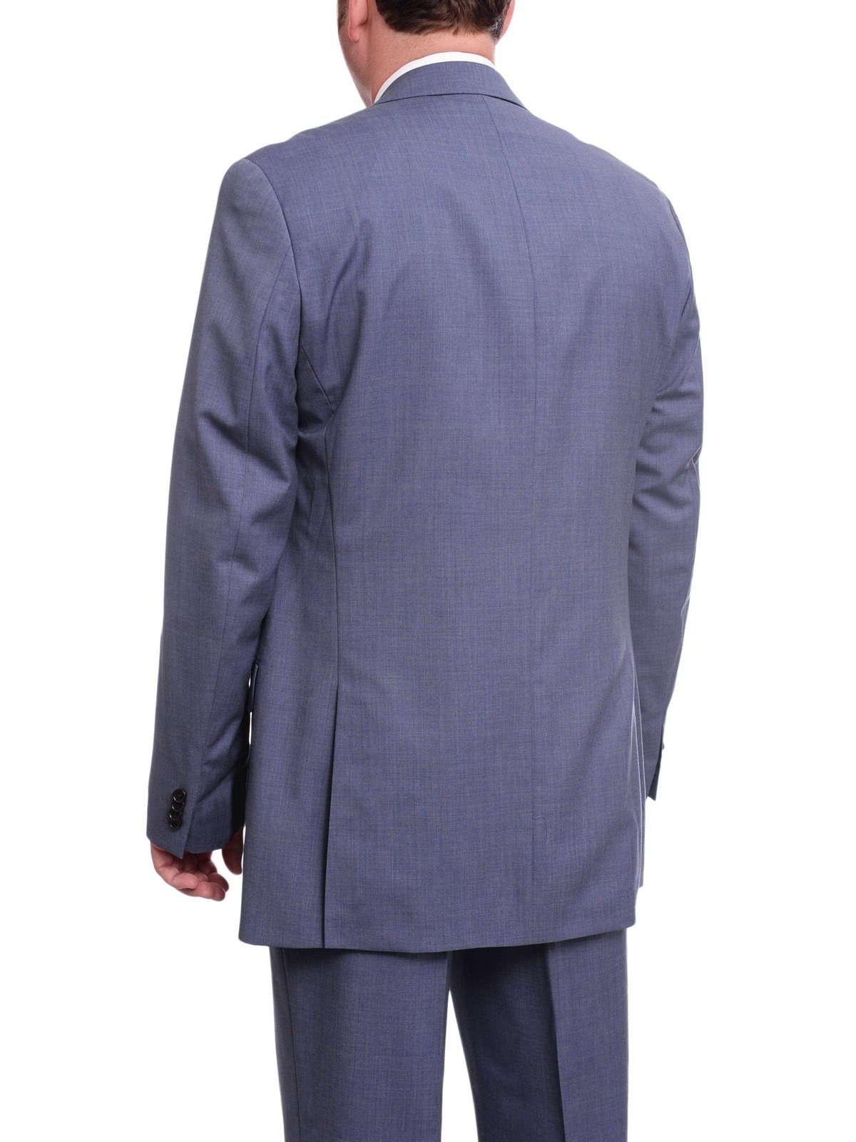 Michael Kors TWO PIECE SUITS Michael Kors Modern Fit Blue Textured Two Button Wool Suit