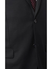 Thumbnail for Montefino Uomo SUITS Montefino Mens Solid Navy Super 120s 100% Wool Regular Fit Suit