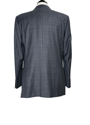 Bartorelli Napoli Mens Gray Glen Plaid Notch Lapel Classic Fit 2-Button Wool Suit  - 44L