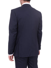 Thumbnail for Napoli TWO PIECE SUITS Mens Napoli Slim Fit Solid Blue Half Canvassed Marzotto Wool Suit