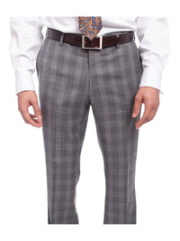 Thumbnail for Napoli TWO PIECE SUITS Napoli Classic Fit Gray Glen Plaid Half Canvassed Super 150s Wool Suit