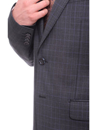 Thumbnail for Napoli TWO PIECE SUITS Napoli Slim Fit Blue Plaid Half Canvassed Two Button Super 150s Wool Suit
