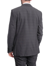 Thumbnail for Napoli TWO PIECE SUITS Napoli Slim Fit Medium Gray & Blue Plaid Two Button Half Canvassed Wool Suit