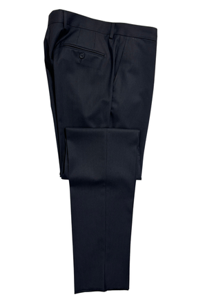 Jerrykey Charcoal Tonal Pinstripe Peak Lapel Classic Fit 2-Button Stretch Suit - 40R