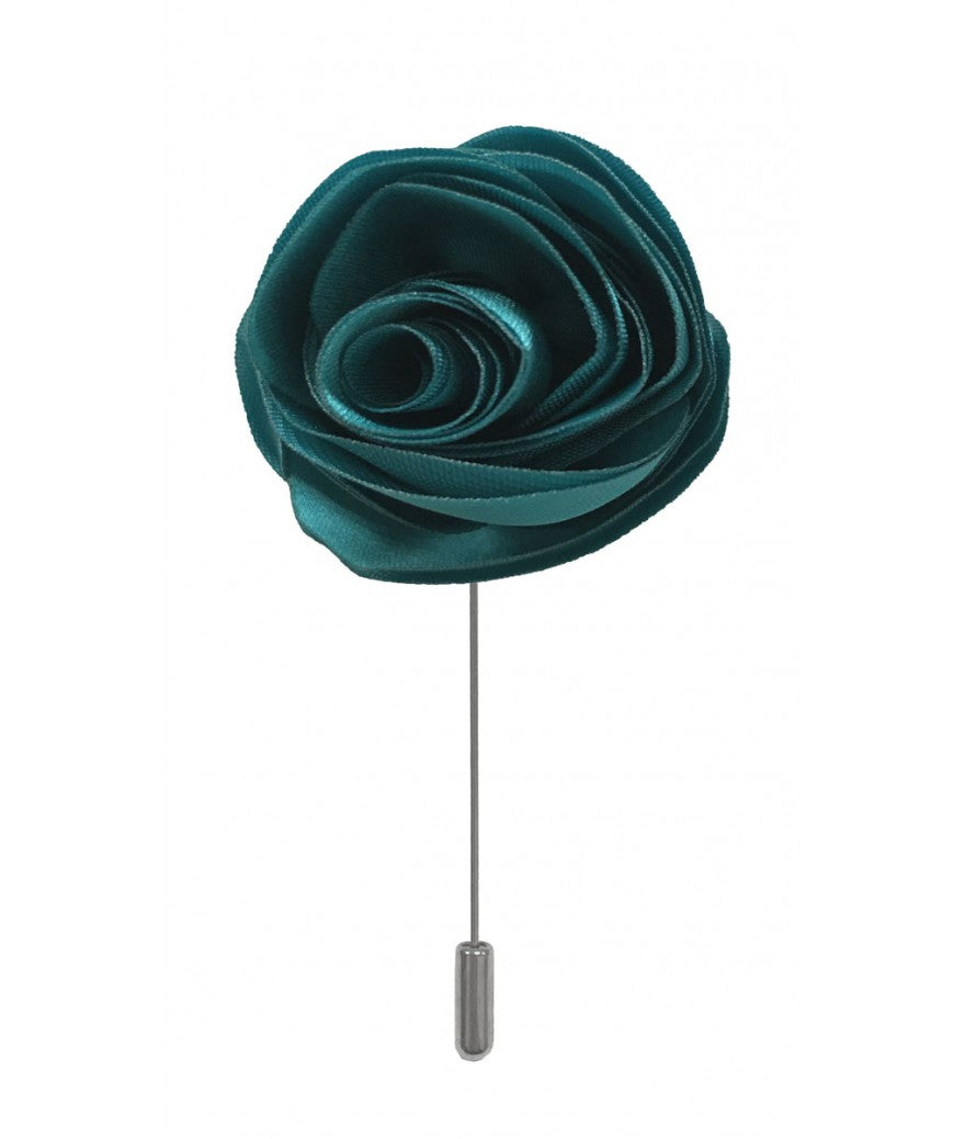 Brand Q Solid Swirl Flower Lapel Pins