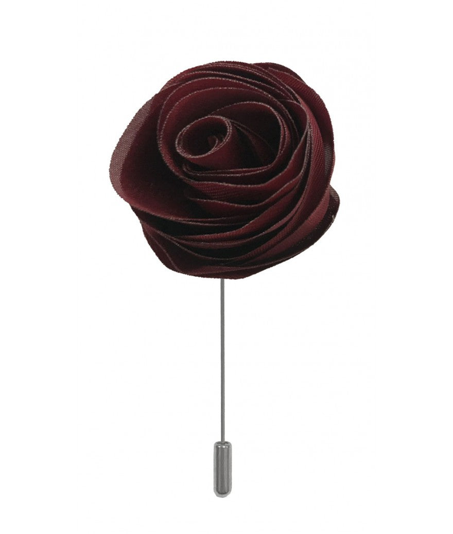 Brand Q Solid Swirl Flower Lapel Pins