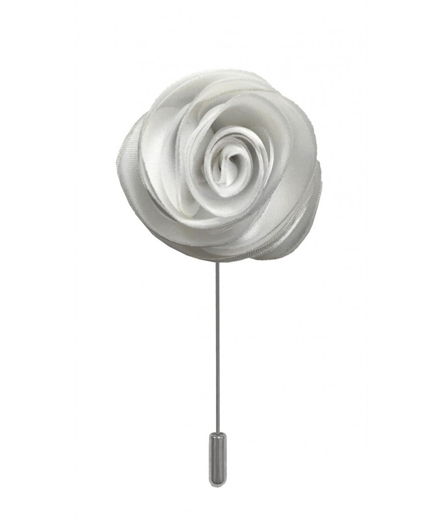 Brand Q Solid Swirl Flower Lapel Pins