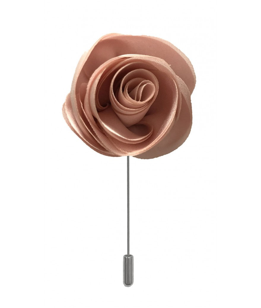 Brand Q Solid Swirl Flower Lapel Pins