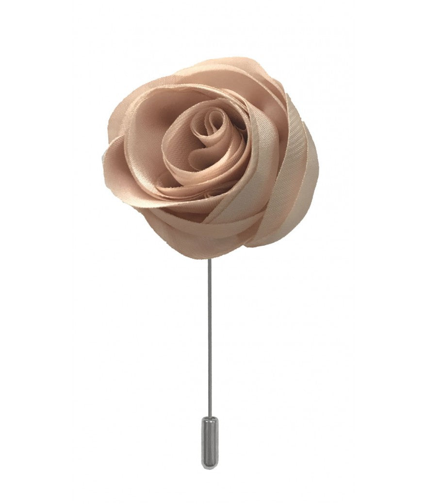 Brand Q Solid Swirl Flower Lapel Pins