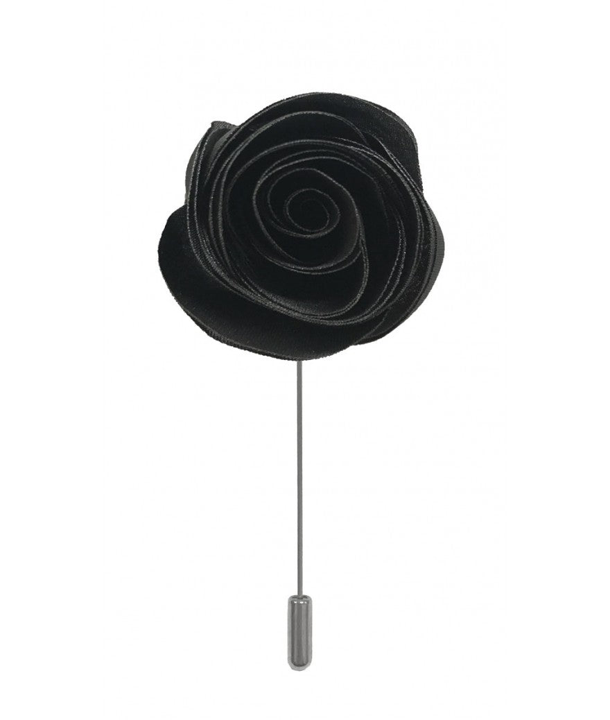 Brand Q Solid Swirl Flower Lapel Pins