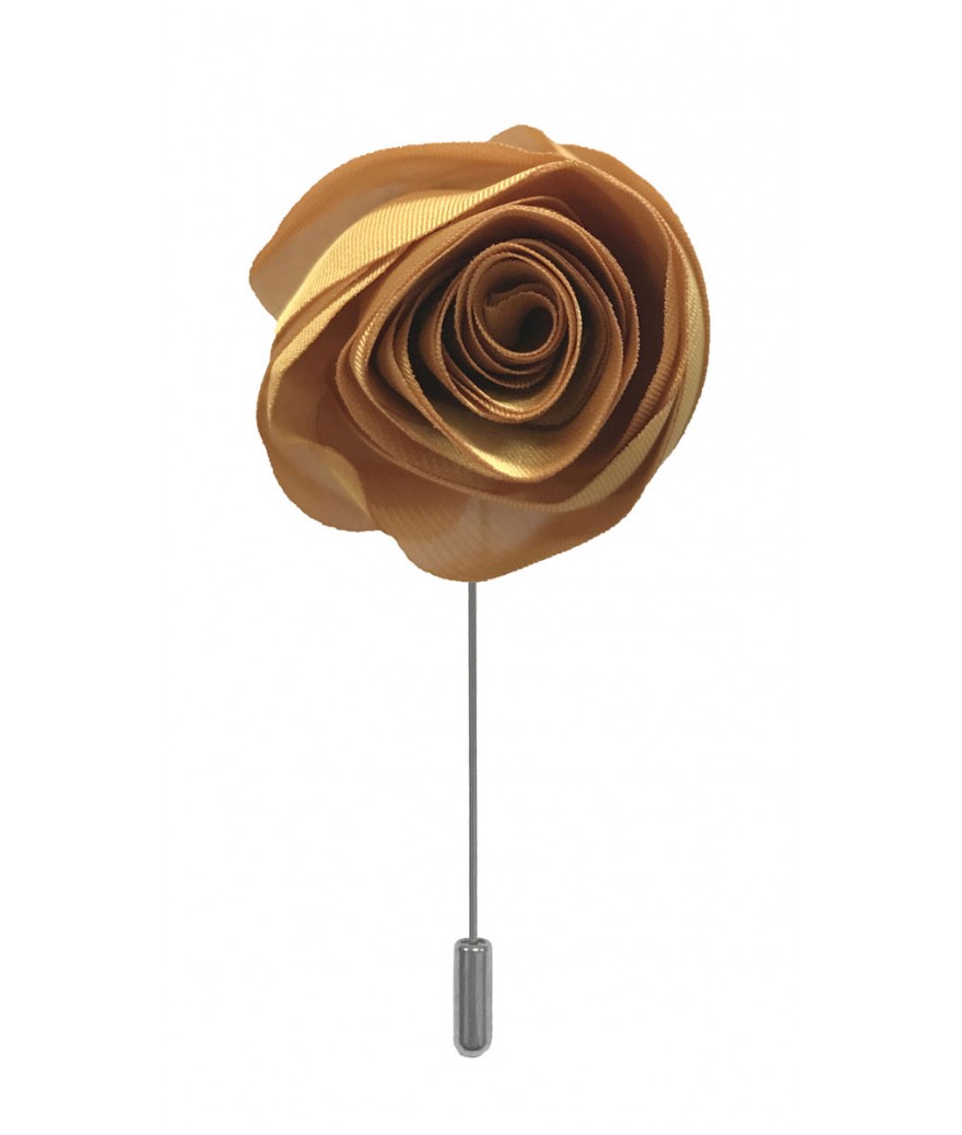 Brand Q Solid Swirl Flower Lapel Pins