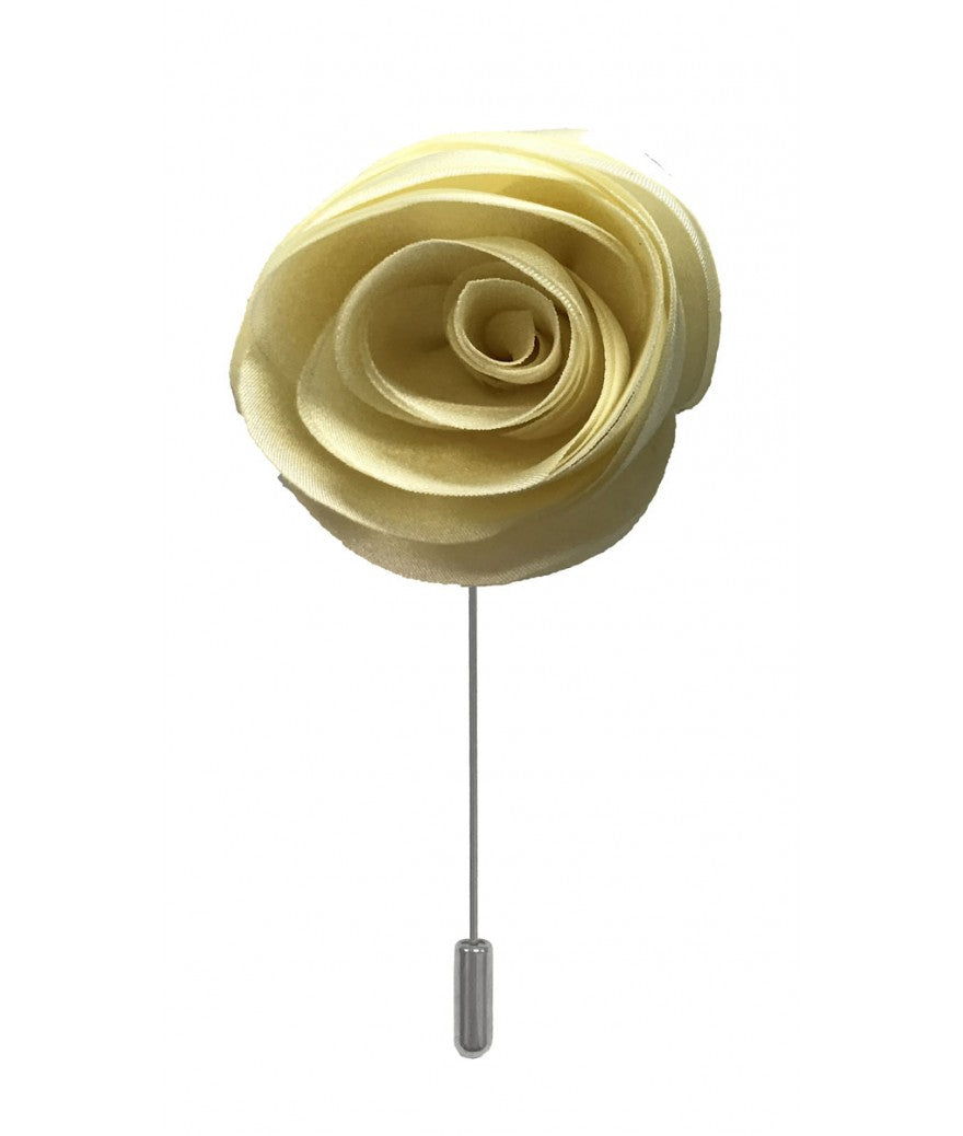 Brand Q Solid Swirl Flower Lapel Pins