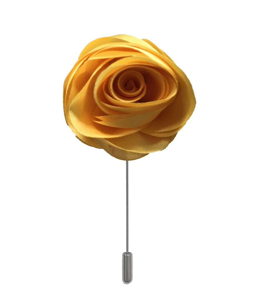 Brand Q Solid Swirl Flower Lapel Pins