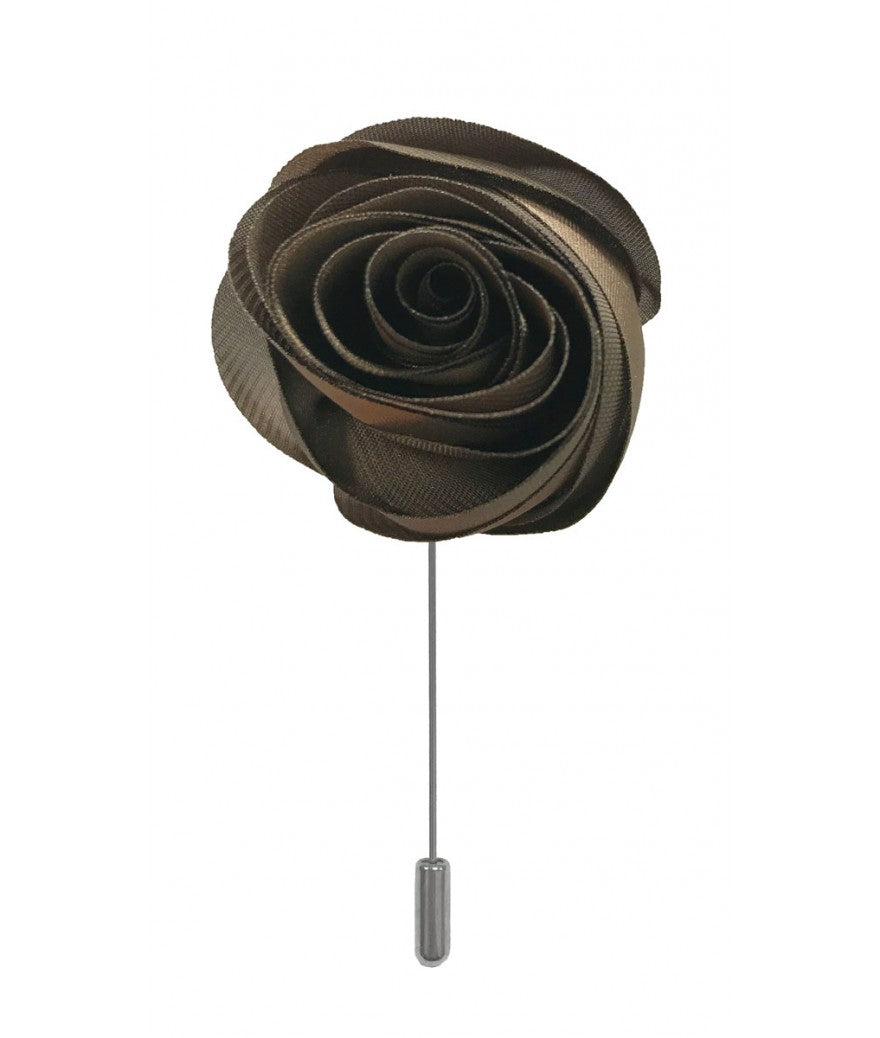 Brand Q Solid Swirl Flower Lapel Pins