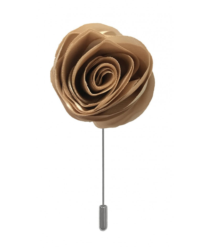 Brand Q Solid Swirl Flower Lapel Pins