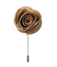 Thumbnail for Brand Q Solid Swirl Flower Lapel Pins