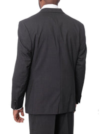 Thumbnail for Prontomoda TWO PIECE SUITS Prontomoda Mens Solid Charcoal Gray 100% Merino Wool Regular Fit Suit