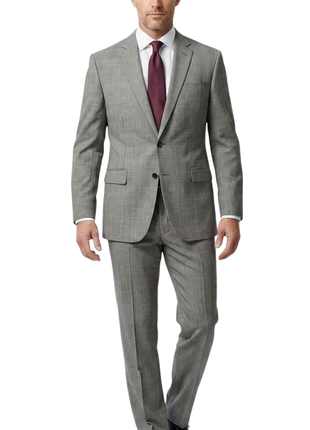 Ralph Lauren Purple Label Mens 42R Drop 7 Gray Glenplaid Modern Fit 2 Piece Suit
