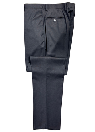Sartoria Partenopea Mens Solid Charcoal Notch Lapel Slim Fit 3-button Wool Suit - 44R