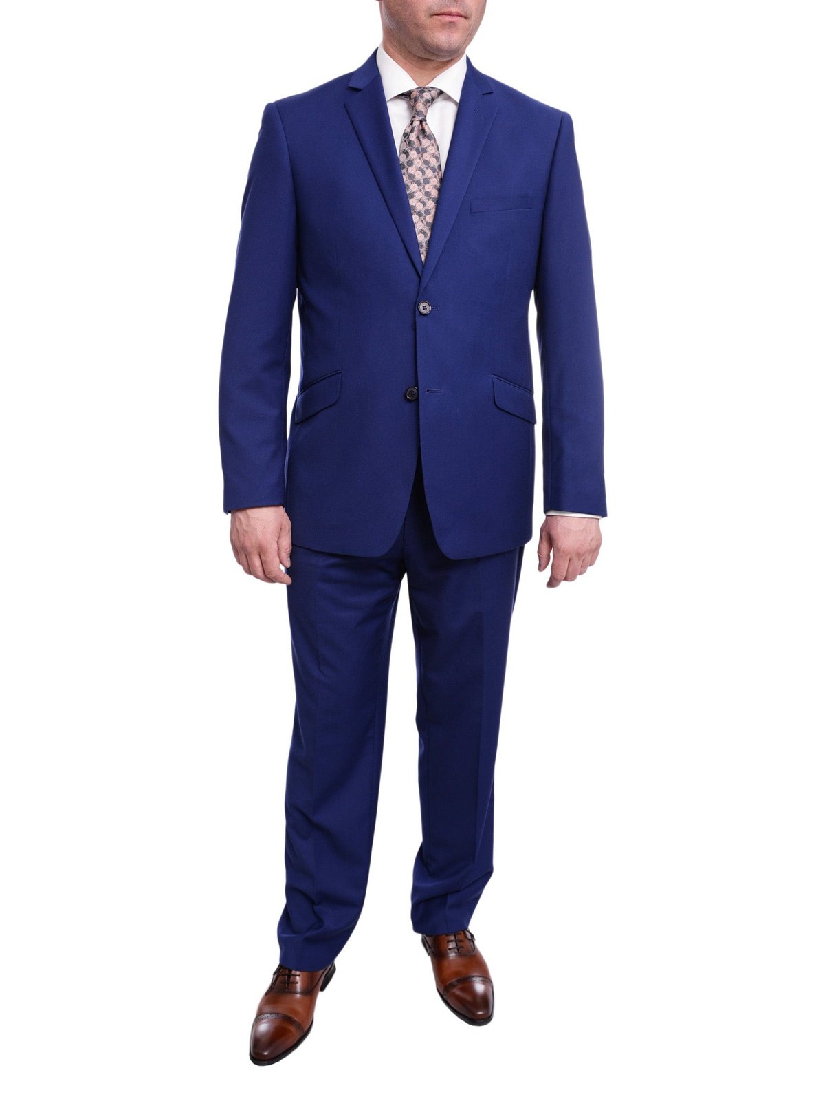 Raphael BLAZERS Raphael Slim Fit Solid French Blue Two Button Blazer Sportcoat