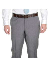 Thumbnail for Raphael Sale Suits Raphael Semi Solid Medium Gray Tic Weave Two Button Suit