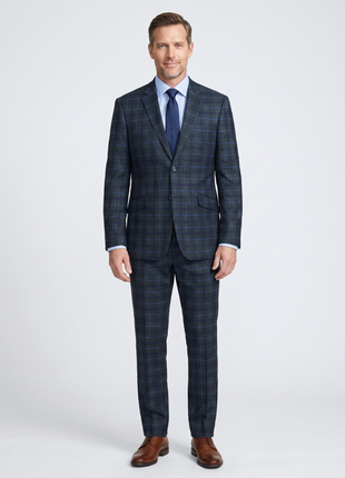 Men's Slim Fit Checked Suits