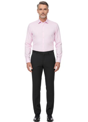 Men's Regular Fit Flat Front Wool Suit Pant - The Suit Depot