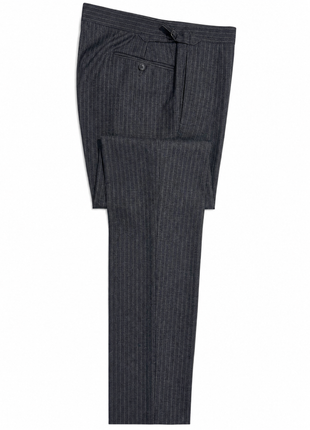 Polo Ralph Lauren Mens Charcoal Pinstriped Notch Lapel Custom Fit 3-Piece Wool Suit - 38L