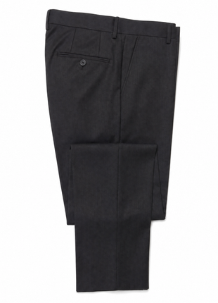 Mazara Mens Black Tonal Stripe Slim Fit Notch Lapel Wool 2 Button Suit